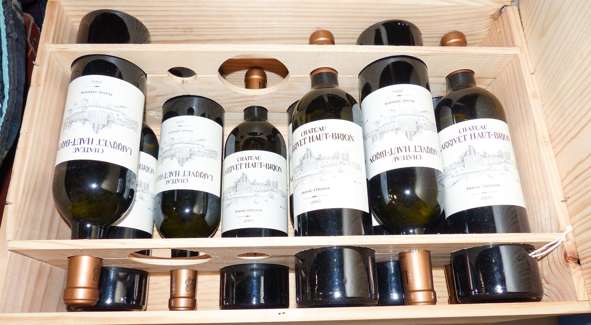 Ten bottles of Chateau Larrivet Haut Brion Blanc - Pessac-Leognan, 2005